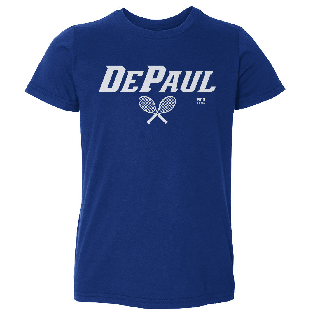 DePaul Blue Demons Tennis Minimalist WHT
