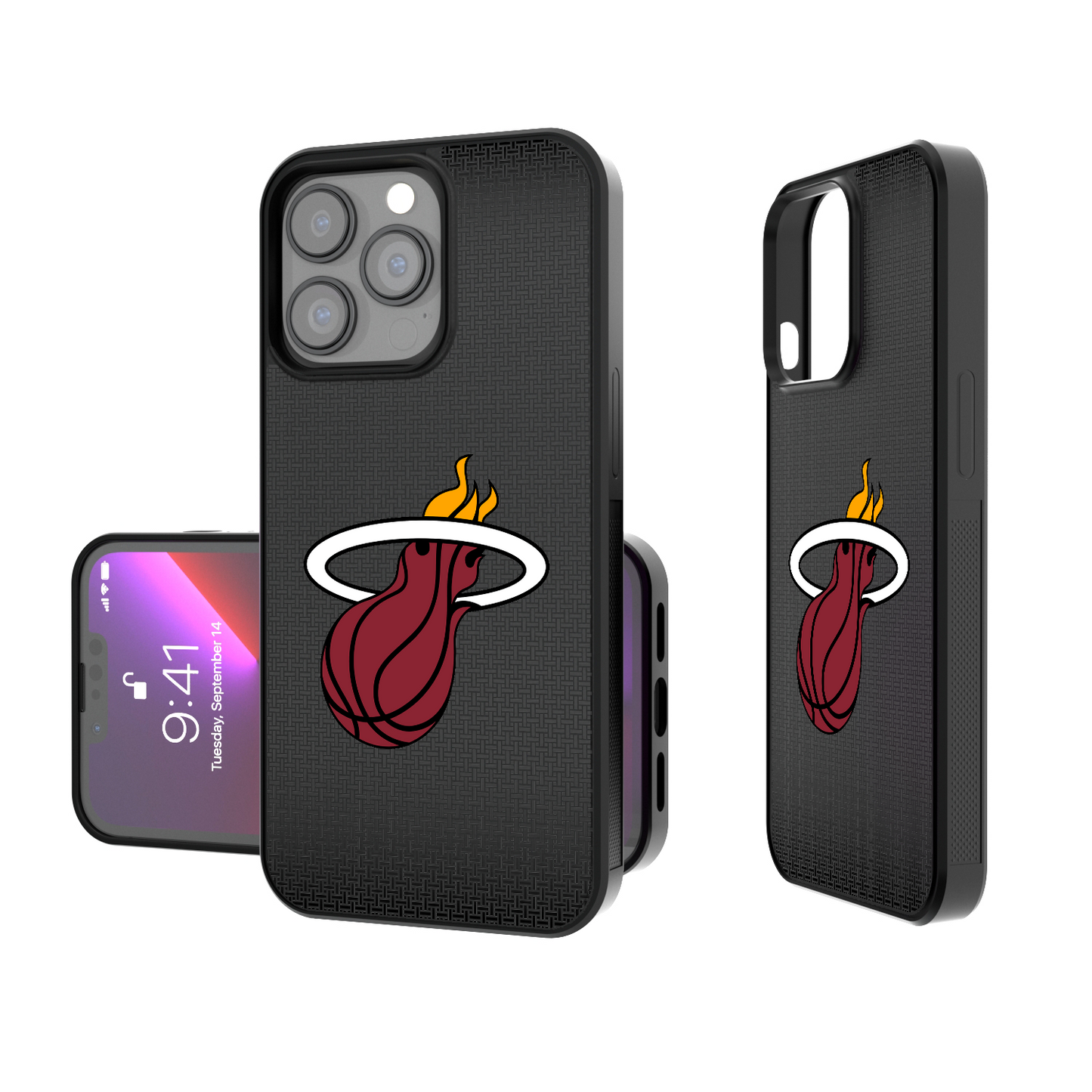 Miami Heat Linen Bump Phone Case
