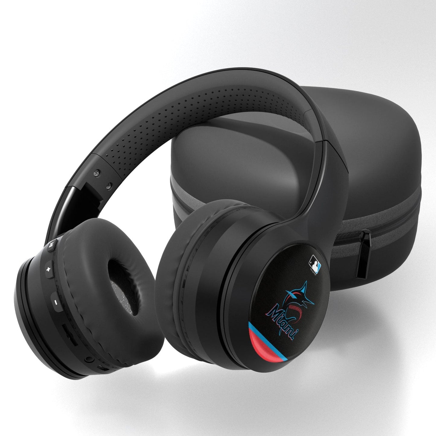 Miami Marlins Stripe Wireless Over-Ear Bluetooth Headphones