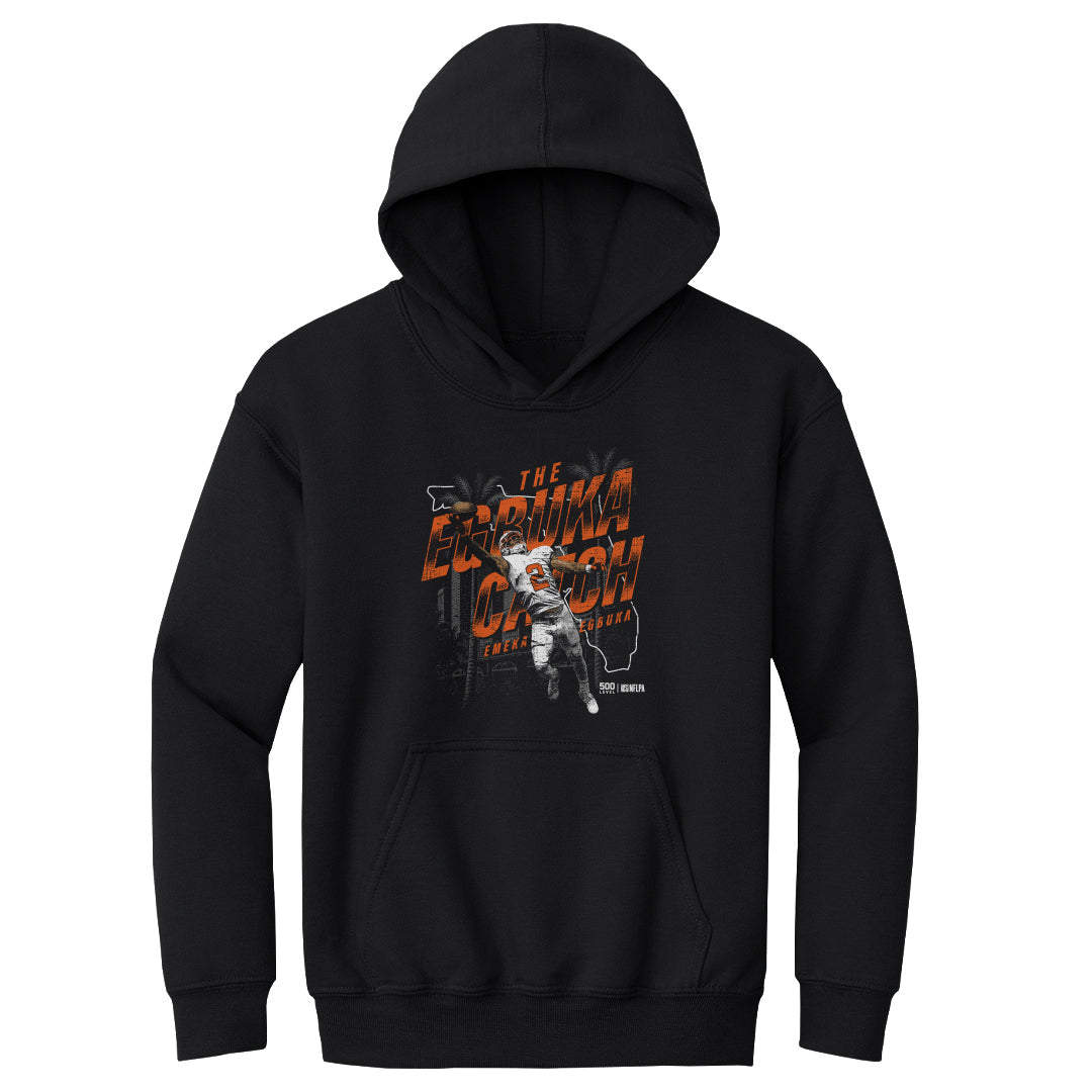 Emeka Egbuka Tampa Bay One-Handed Catch Youth Hoodie - Black WHT