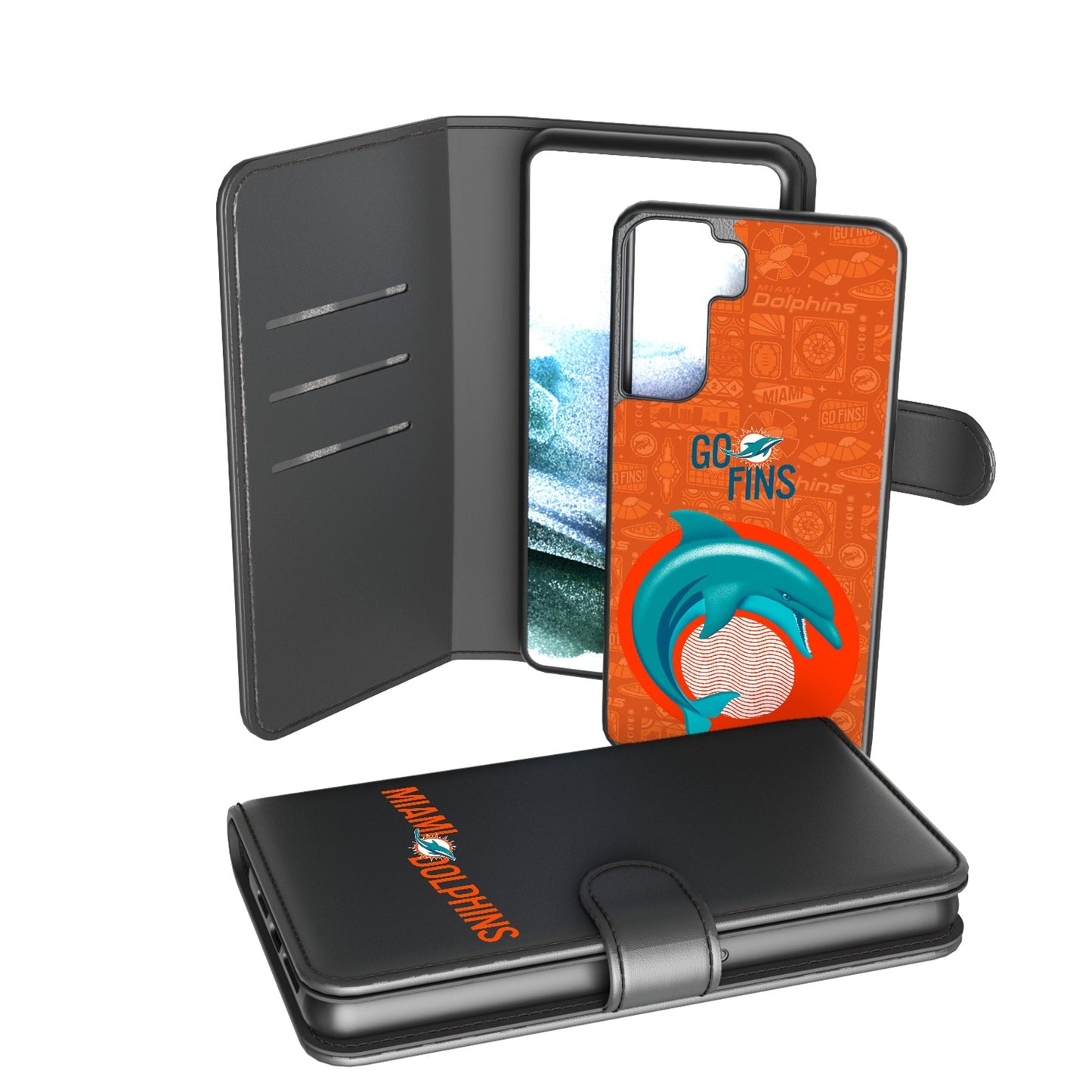 Miami Dolphins 2024 Illustrated Limited Edition Wallet Phone Case