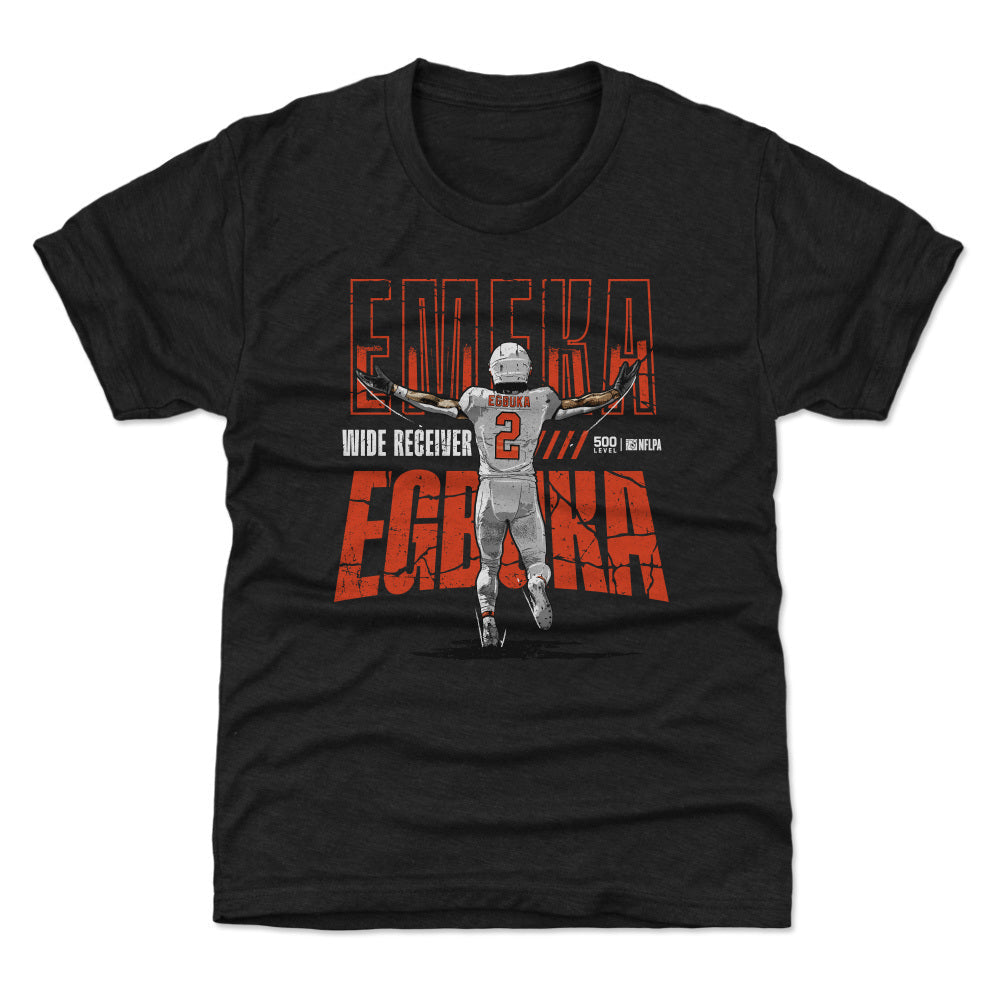 Emeka Egbuka Tampa Bay TD Pose Youth Tri-Blend T-Shirt - Black WHT