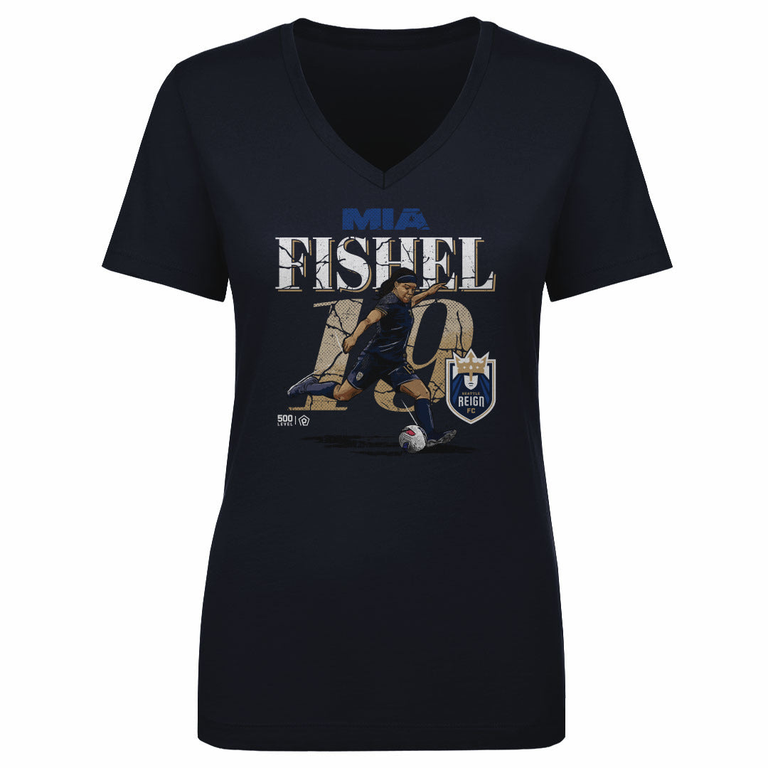 Mia Fishel Seattle Reign Cracked Number WHT