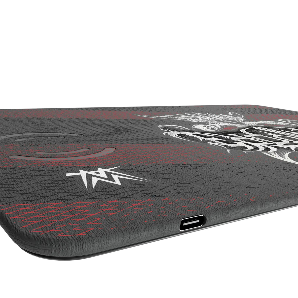 Brock Lesnar Steel 15-Watt Wireless Charger and Mouse Pad