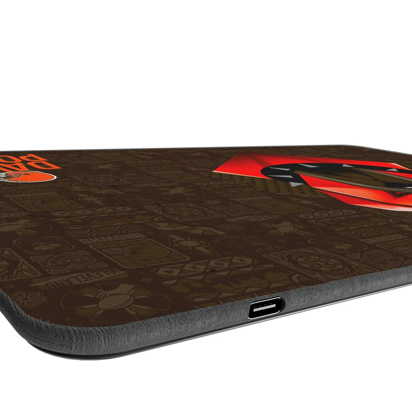 Cleveland Browns Deco 15-Watt Wireless Charger and Mouse Pad