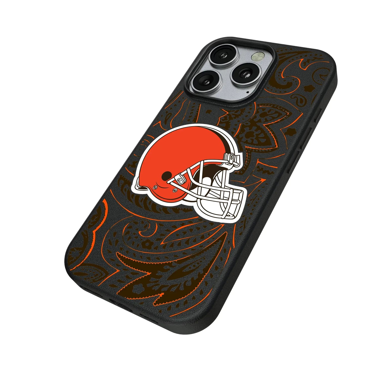 Cleveland Browns Paisley MagSafe Compatible Phone Case for Apple iPhone