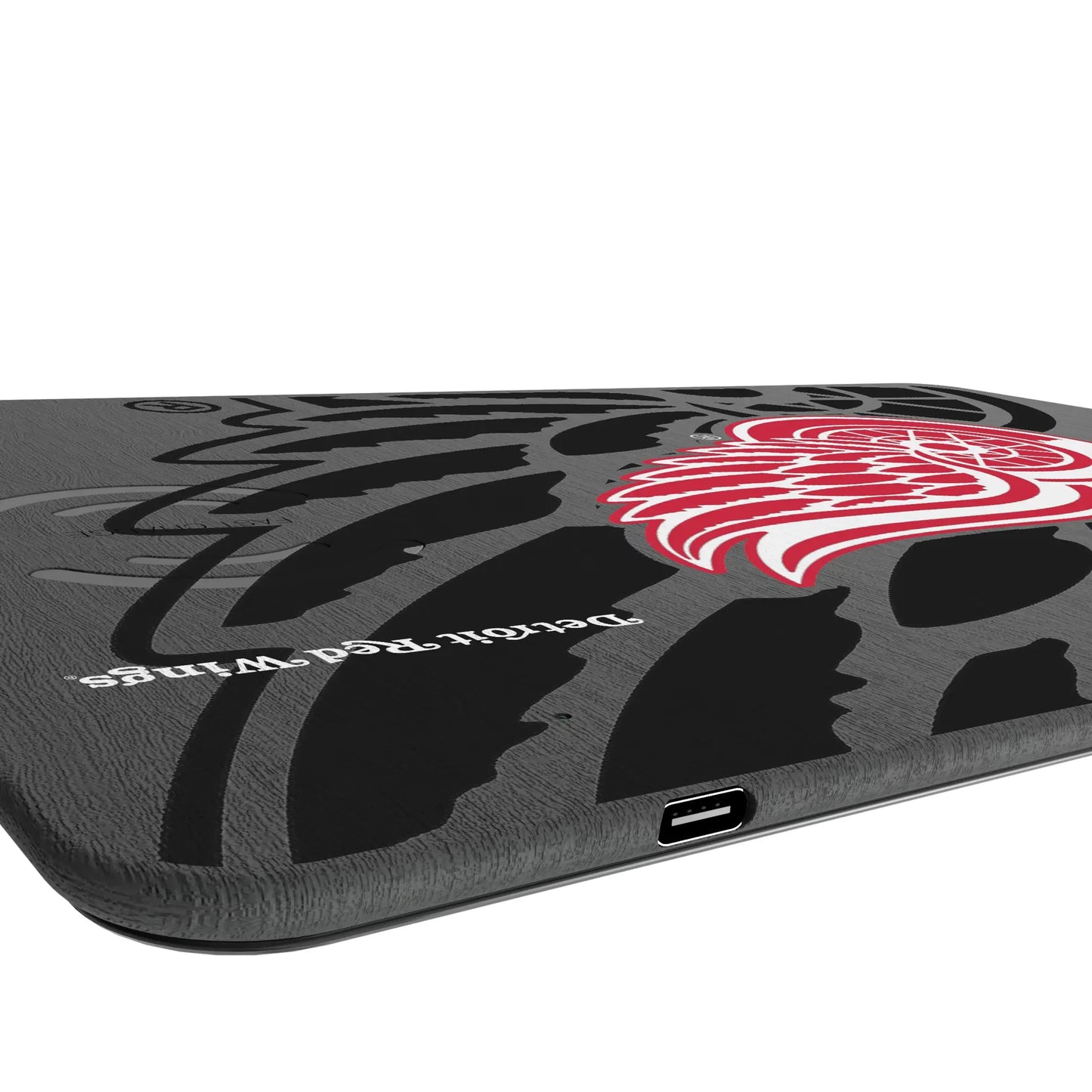 Detroit Red Wings Monocolor Tilt 15-Watt Wireless Charger and Mouse Pad