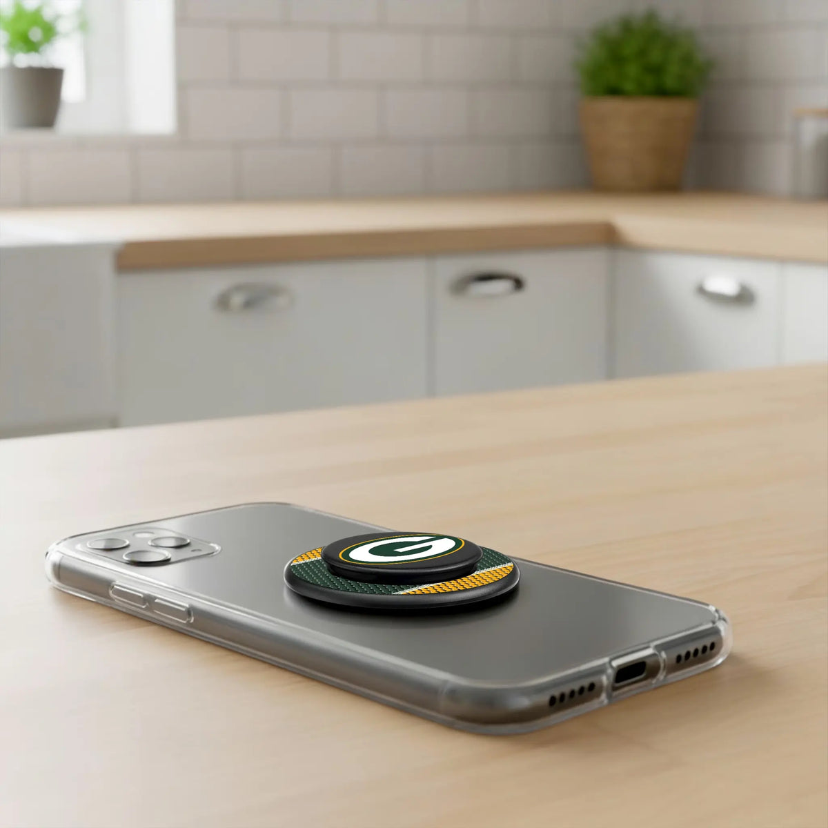 Green Bay Packers Mesh PopSockets Magnetic Phone Grip and Stand