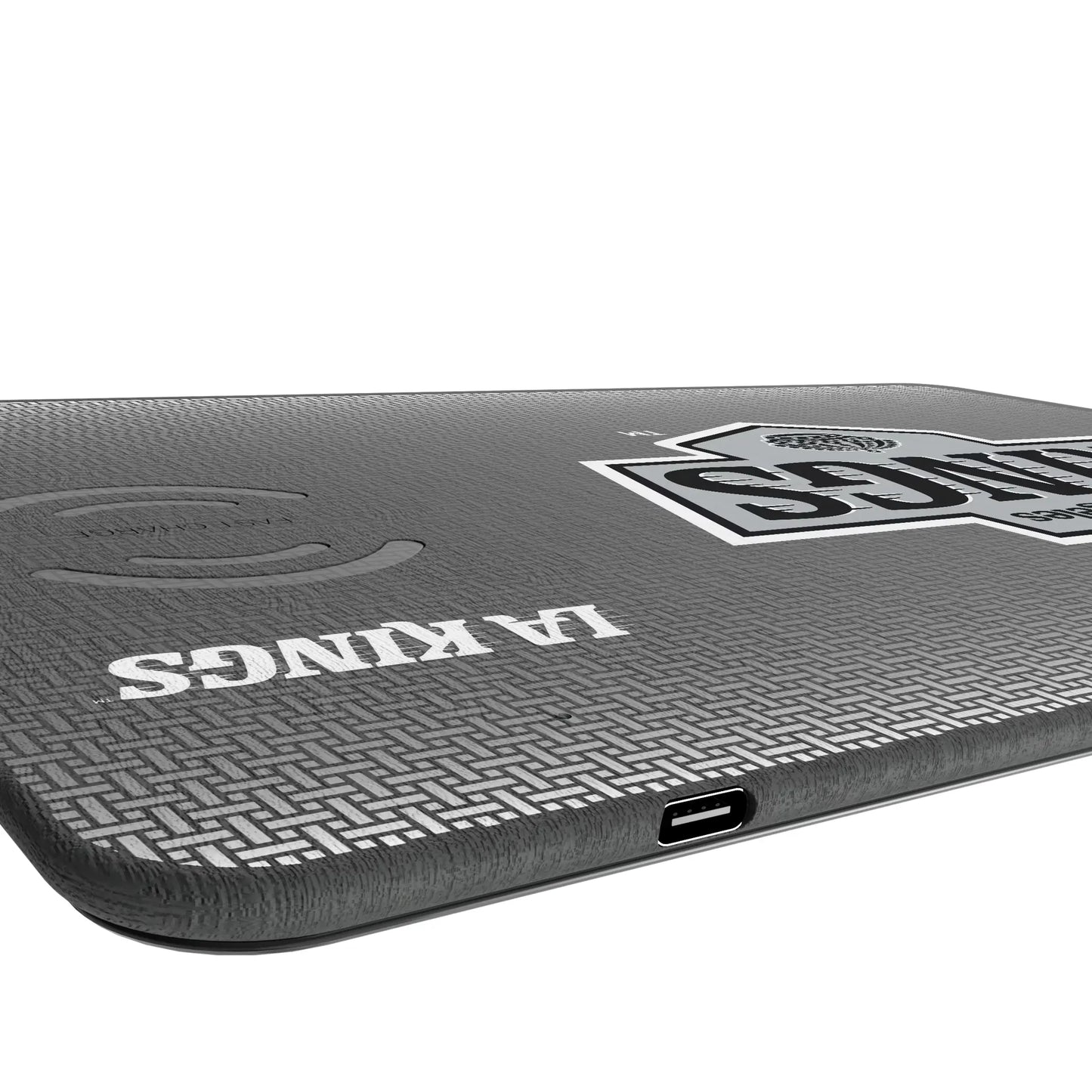 LA Kings Linen 15-Watt Wireless Charger and Mouse Pad