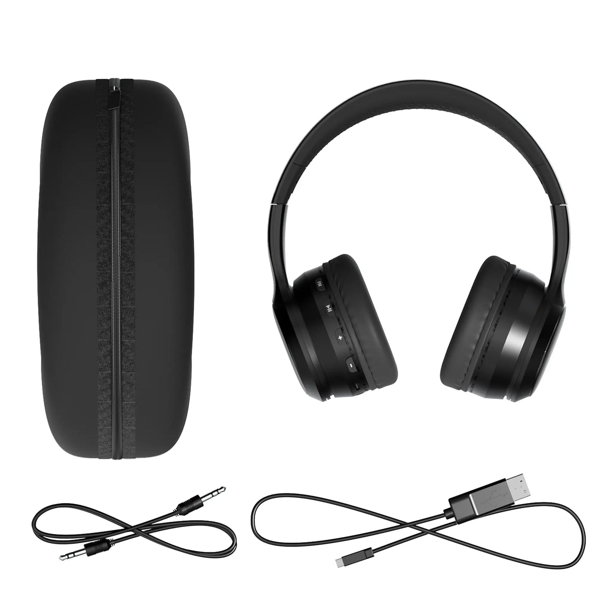New Orleans Saints Stripe Wireless Over-Ear BT Headphones With Case