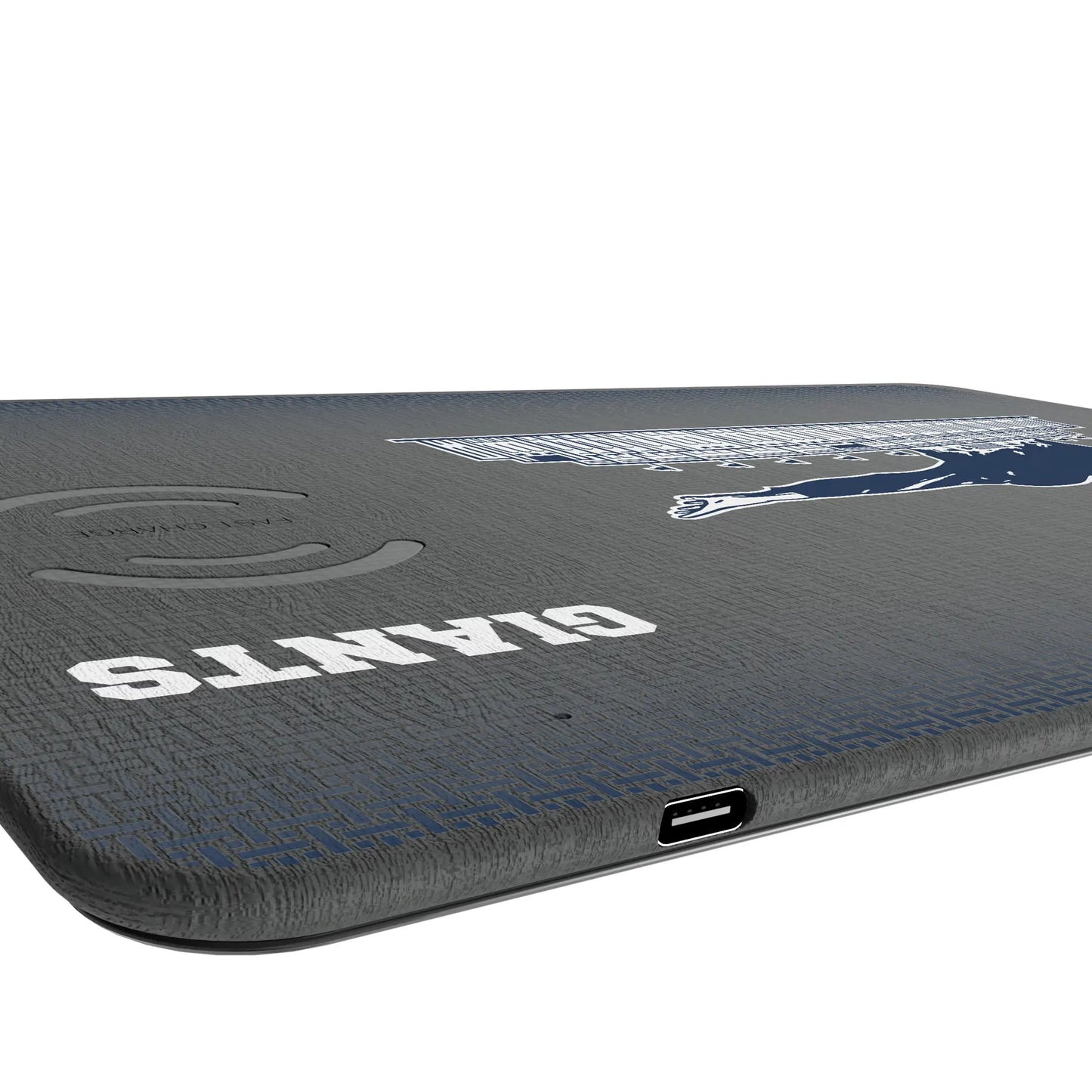 New York Giants 1960-1966 Historic Collection Linen 15-Watt Wireless Charger and Mouse Pad