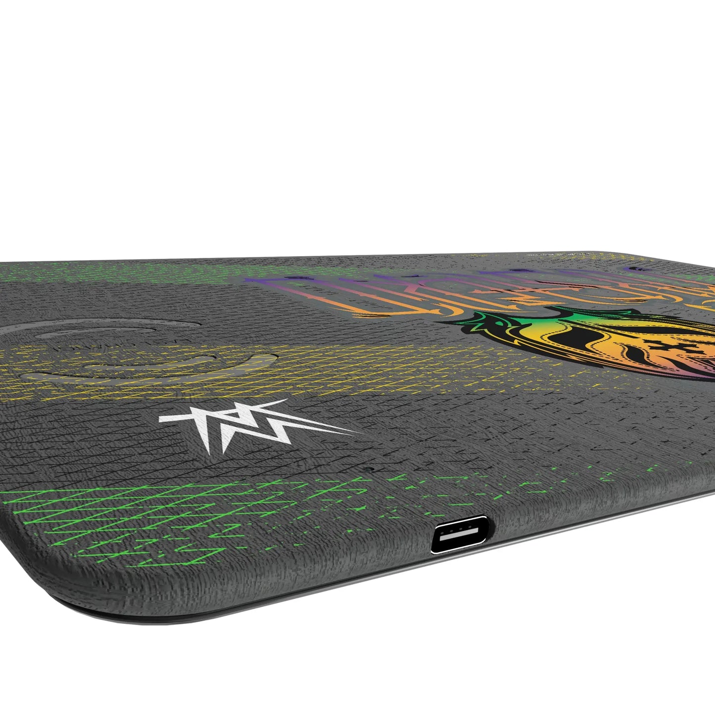 Rey Mysterio Steel 15-Watt Wireless Charger and Mouse Pad