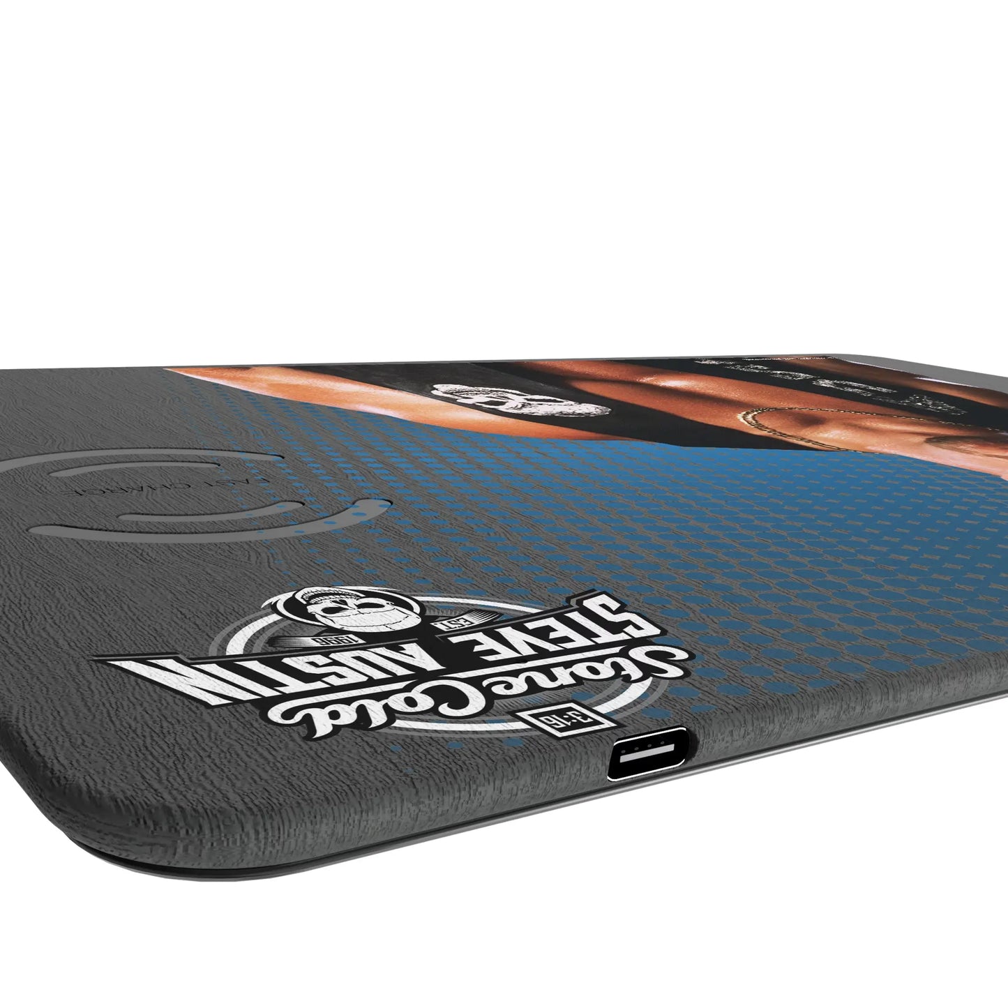 Stone Cold Steve Austin Superstar 15-Watt Wireless Charger and Mouse Pad