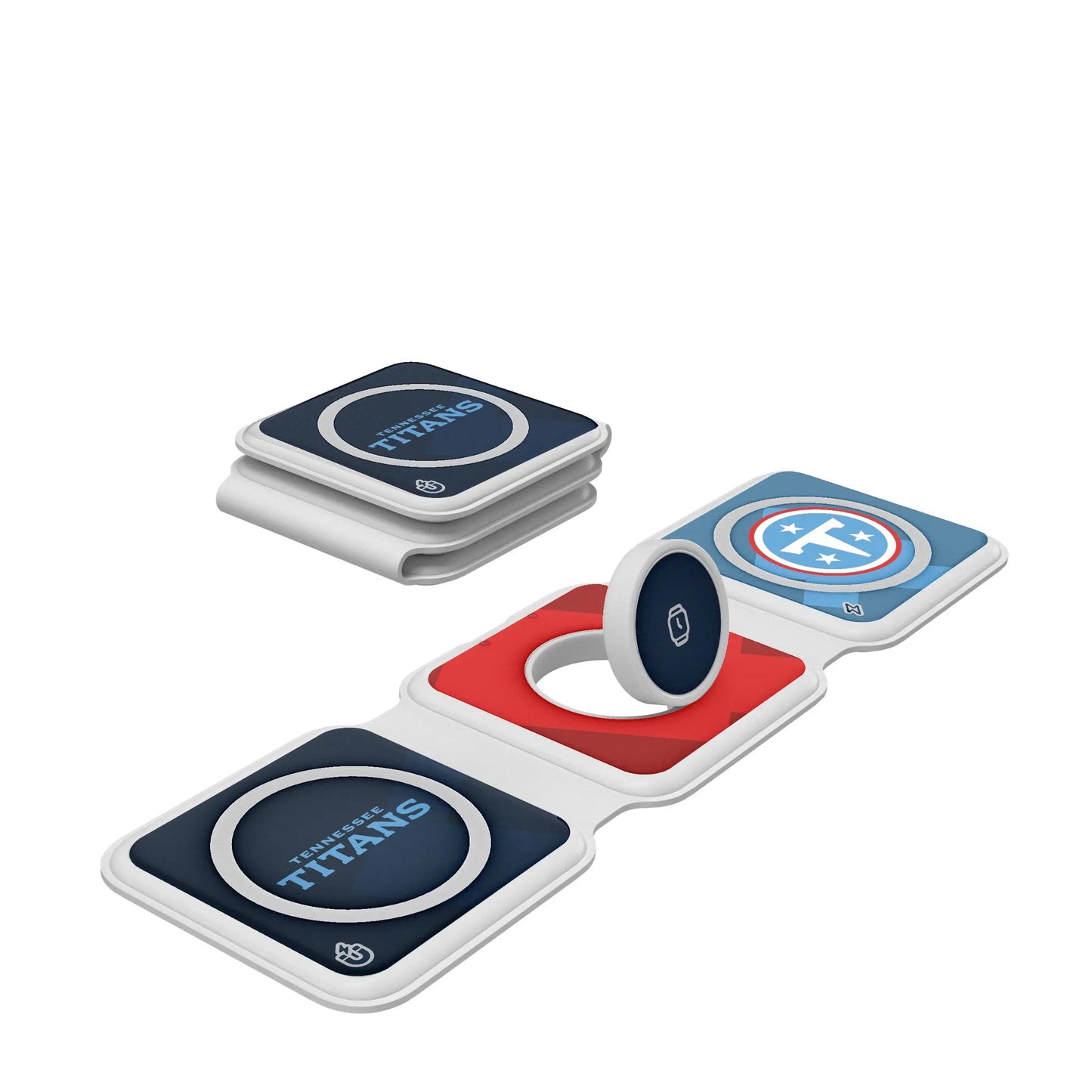 Tennessee Titans Color Block Foldable 3 in 1 Charger