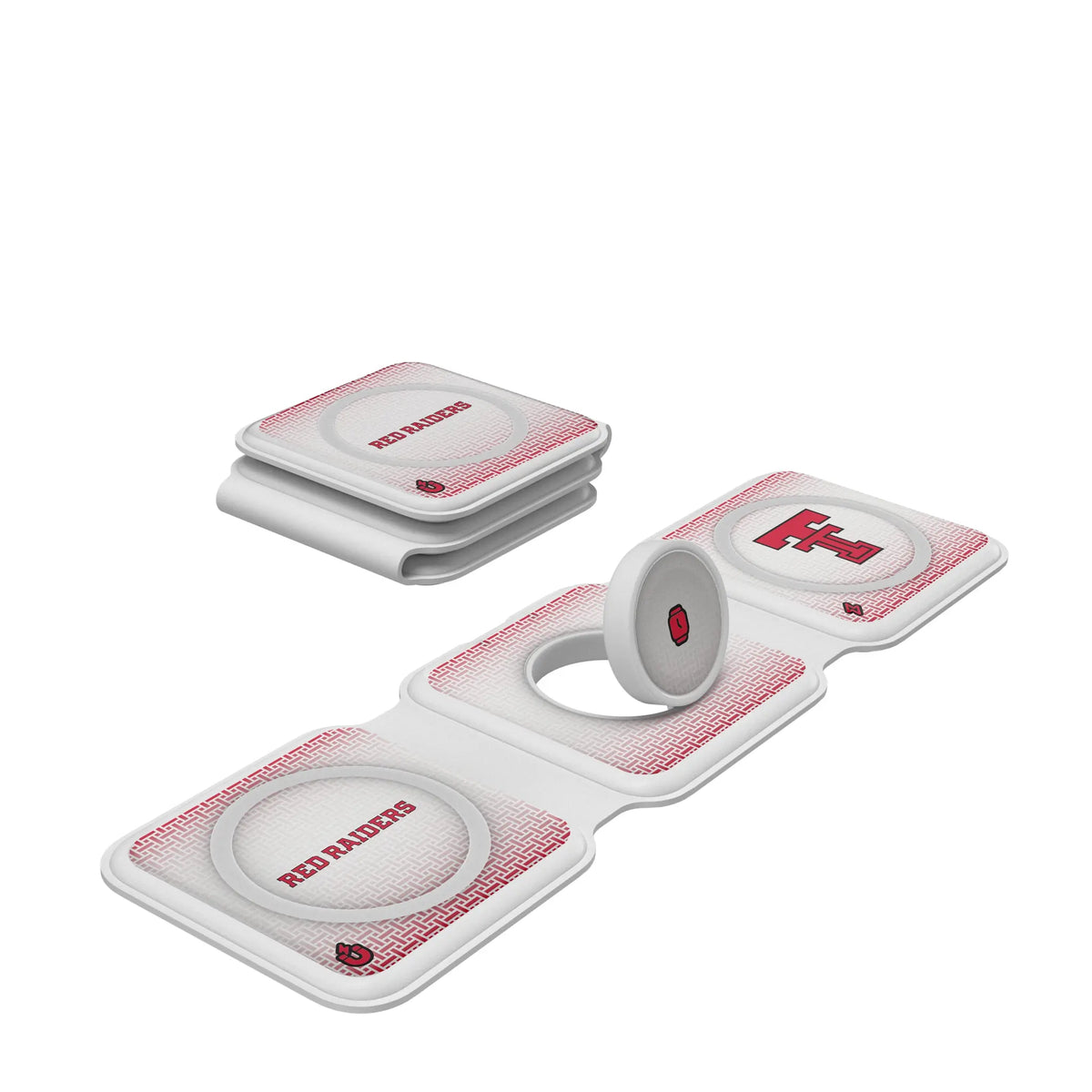 Texas Tech Red Raiders Linen Foldable 3 in 1 Charger