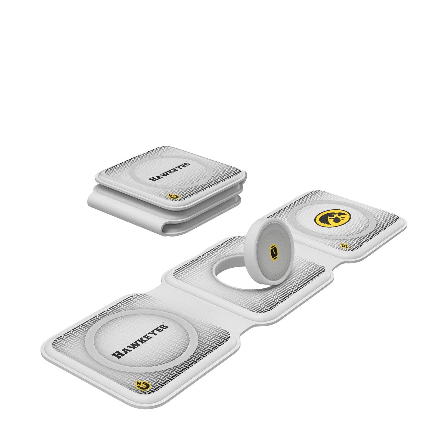 University of Iowa Hawkeyes Linen Foldable 3 in 1 Charger