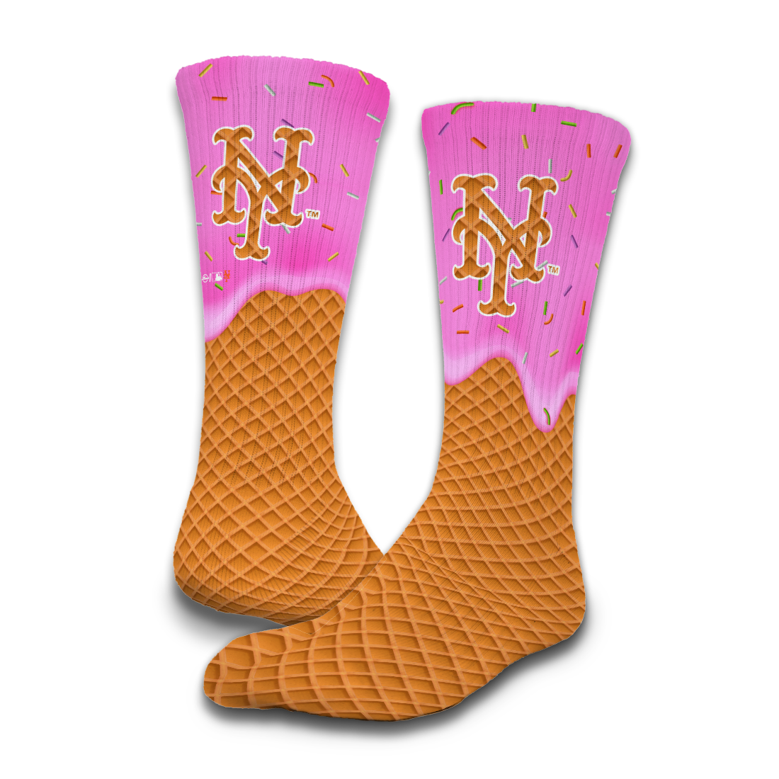 New York Mets Ice Cream Drip 2-Pack Lifestyle Crew Socks