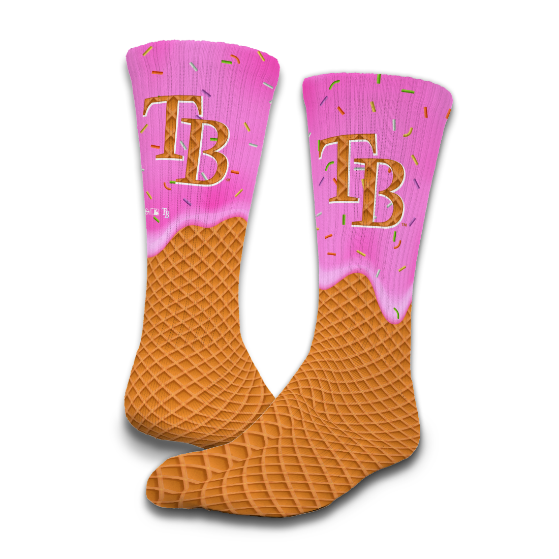 Tampa Bay Rays Ice Cream Drip 2-Pack Lifestyle Crew Socks