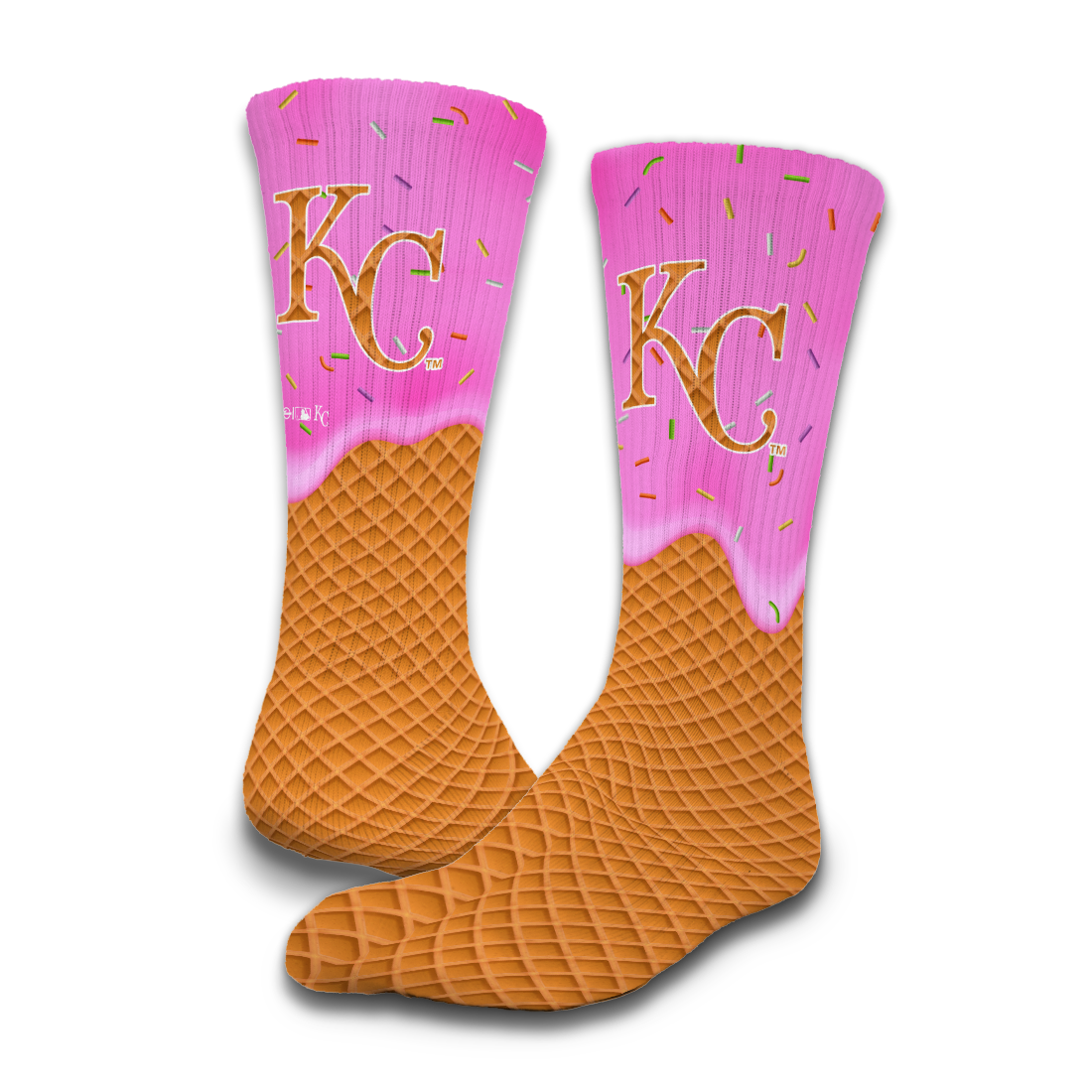 Kansas City Royals Ice Cream Drip 2-Pack Lifestyle Crew Socks