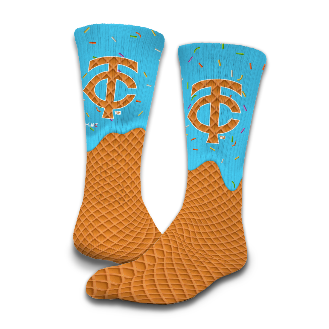 Minnesota Twins Ice Cream Drip 2-Pack Lifestyle Crew Socks