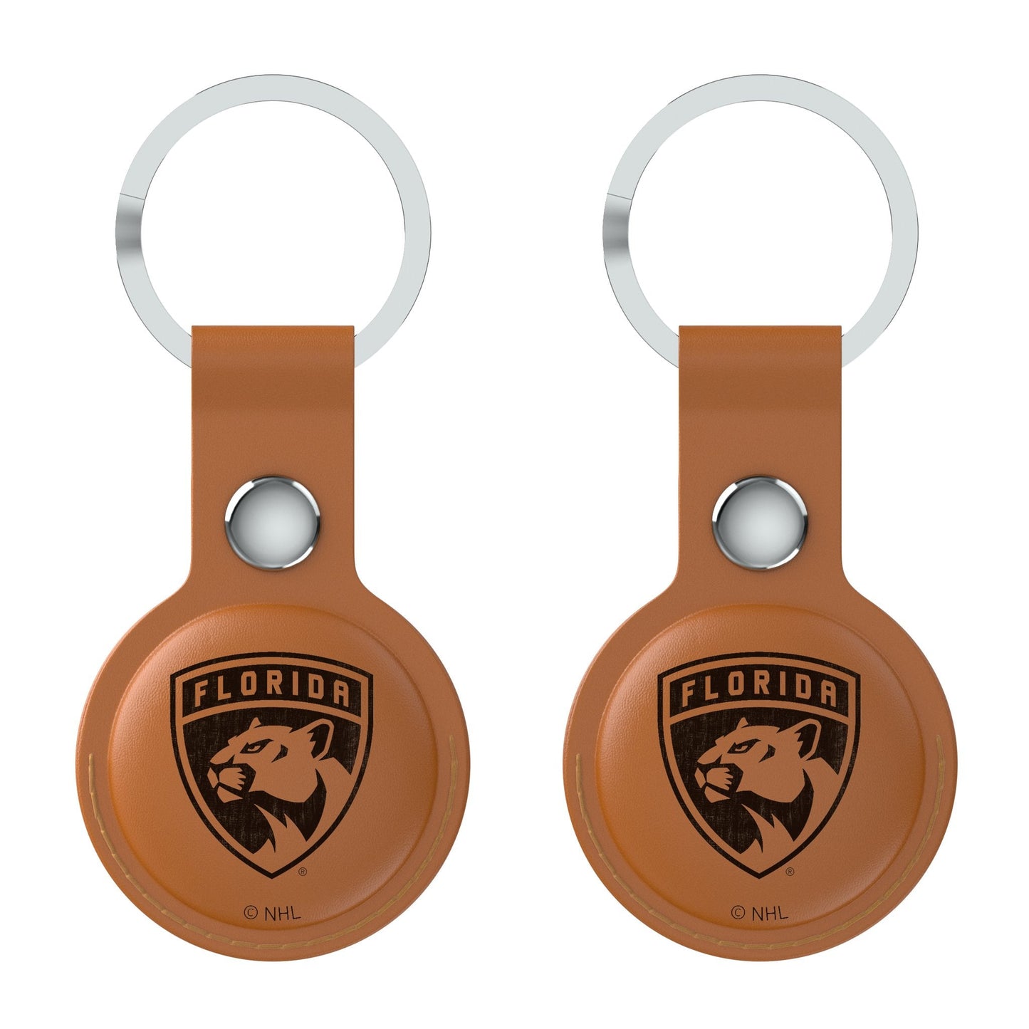 Florida Panthers Burn Brown Airtag Holder 2-Pack