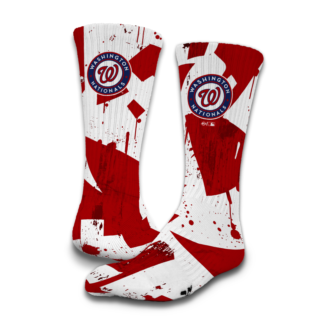 Washington Nationals Grunge Socks