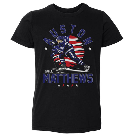 Auston Matthews Toronto USA Flag WHT