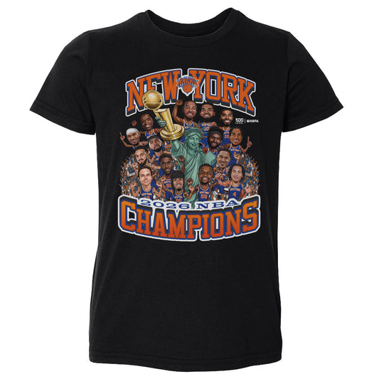 New York Knicks NBA Finals 2026 Champions Caricature WHT