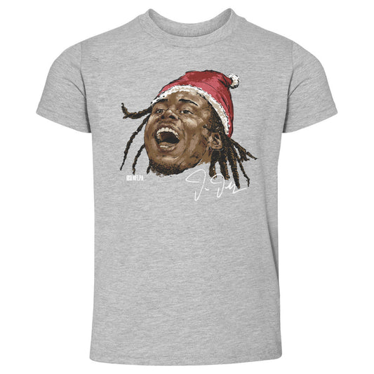 Justin Jefferson Minnesota Portrait Santa Hat WHT