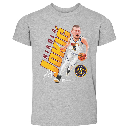 Nikola Jokic Denver Nuggets Caricature WHT