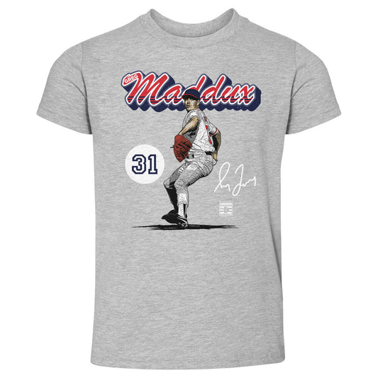 Greg Maddux Atlanta Retro Script WHT