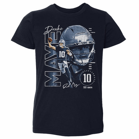 Drake Maye New England Vertical Name WHT