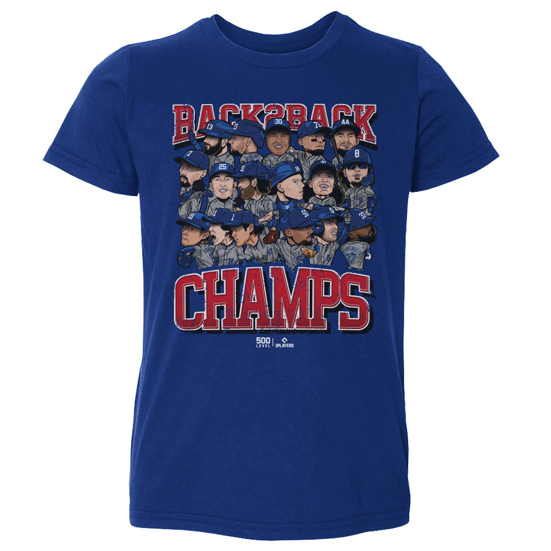Los Angeles D Baseball Back 2 Back Champs 2025 WHT