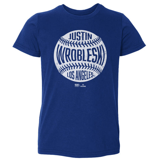 Justin Wrobleski Los Angeles D Vintage Baseball WHT
