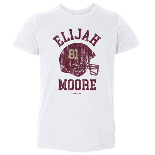 Elijah Moore College Helmet Font