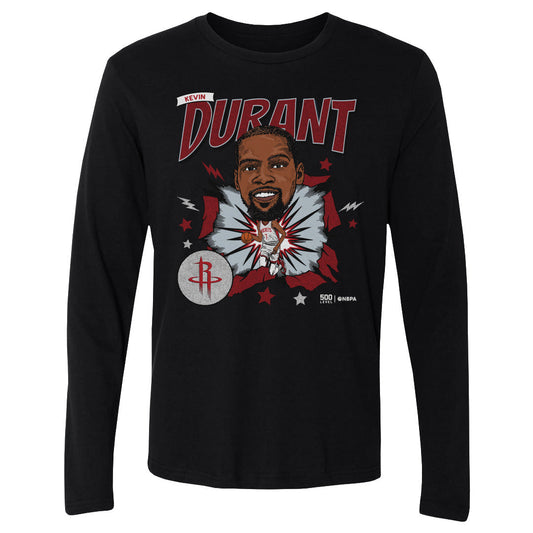 Kevin Durant Houston Rockets Caricature WHT