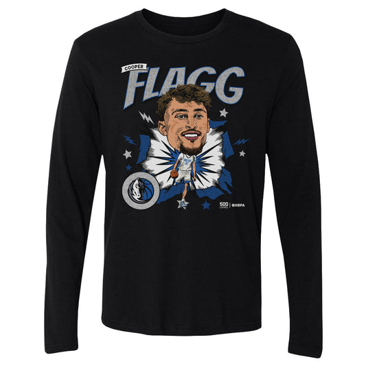 Cooper Flagg Dallas Mavericks Caricature WHT