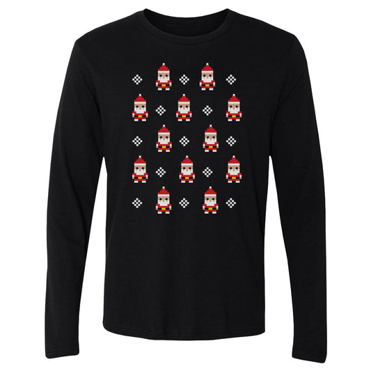 Christmas 8-bit Santas WHT