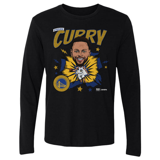 Steph Curry Golden State Warriors Caricature WHT