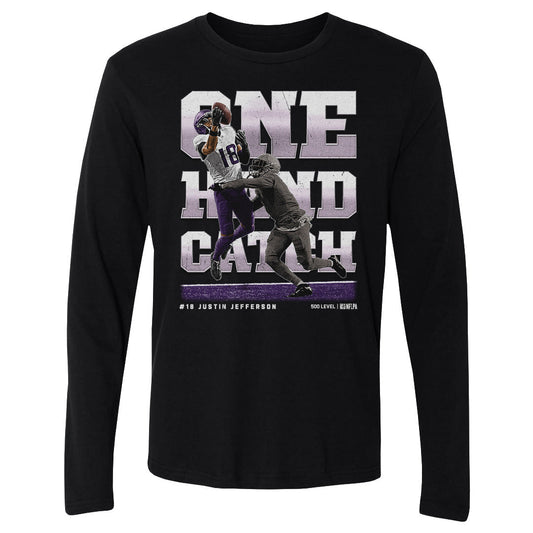 Justin Jefferson Minnesota One Hand Catch WHT