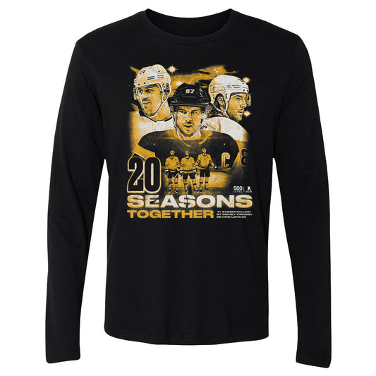 Sidney Crosby Kris Letang & Evgeni Malkin Pittsburgh 20 Seasons WHT