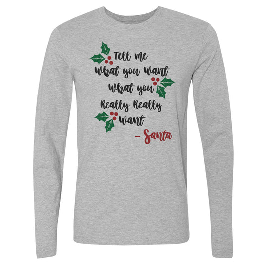 Christmas Tell Me What You Want Santa