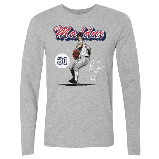Greg Maddux Atlanta Retro Script WHT
