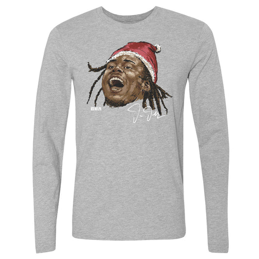 Justin Jefferson Minnesota Portrait Santa Hat WHT
