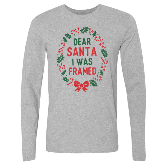 Christmas Dear Santa I Was Framed WHT