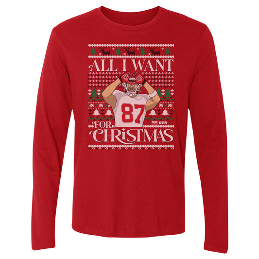 Travis Kelce Kansas City Ugly Sweater WHT