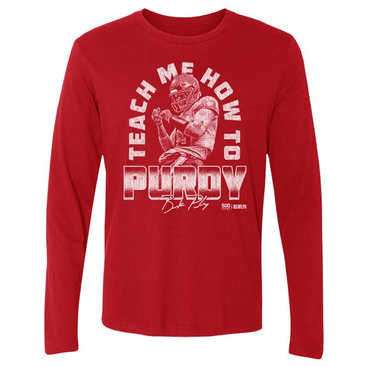 Brock Purdy San Francisco Teach Me How To Purdy WHT