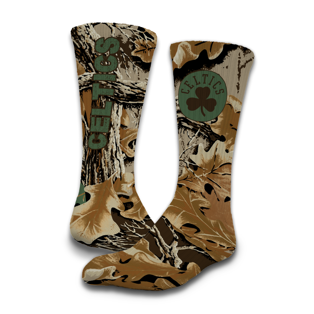Boston Celtics RealTree Camo Sock/Slide Bundle