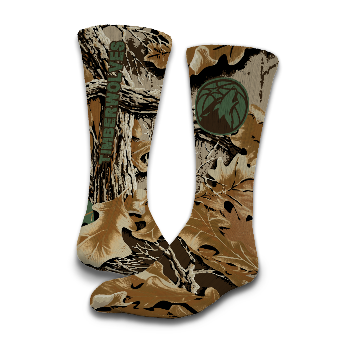 Minnesota Timberwolves RealTree Camo Sock/Slide Bundle