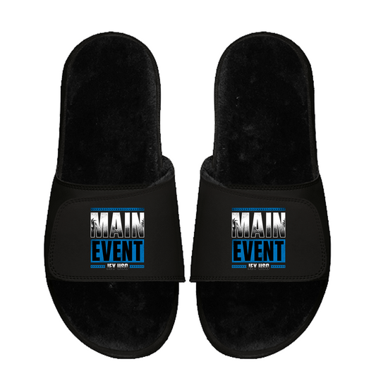 Jey Uso Black Fur Slides